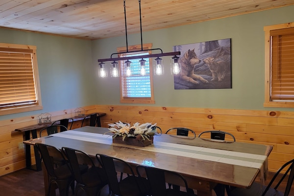 Huge dining room for 10-12 people