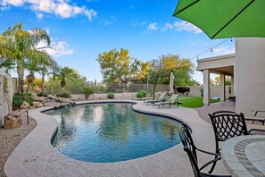 A heated pool