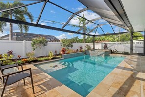 Una piscina riscaldata