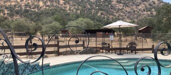 Private Hot Tub - Shared Pool - 6 Miles to Sequoia - Walk To Town - Mtn Views