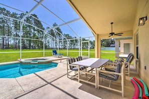 Una piscina riscaldata