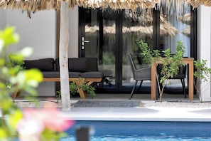 Suíte estúdio luxo, 1 quarto | Vista para o jardim
