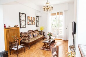 Apartment | Living area | TV - Beautiful Apartment in Pagkrati-GTD95601 (Athens)