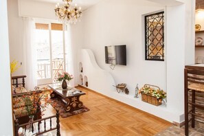 Apartment | Living area | TV - Beautiful Apartment in Pagkrati-GTD95601 (Athens)