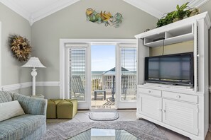 Smart TV - NEW LISTING! Pool club- direct beach access- 4BR 4BA VILLA WITH  OCEAN VIEWS- TOP FLOOR UNIT. (Ocean Isle Beach)