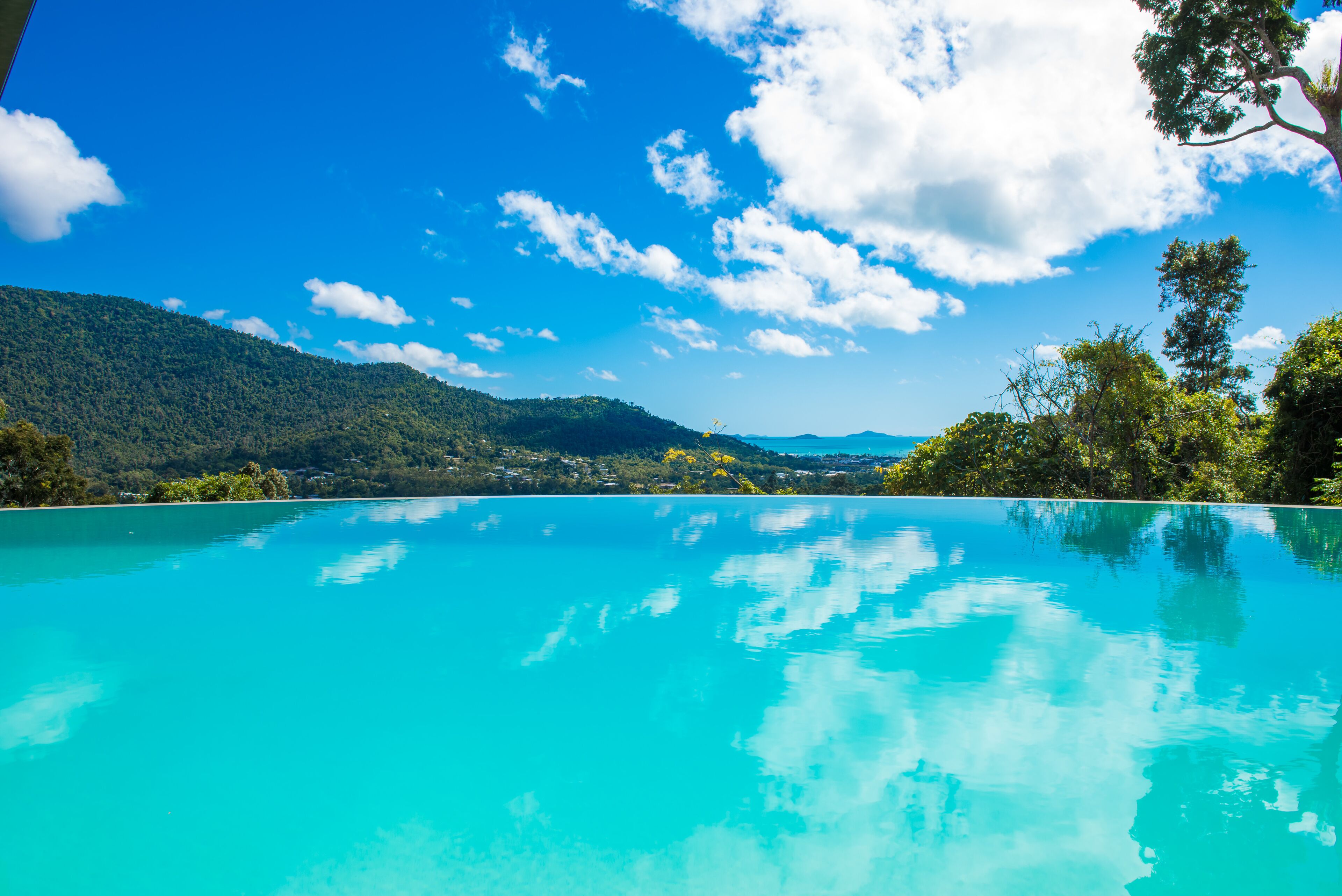 Luxury mountain & ocean view house is situated on over 2 acres of land