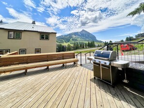 Terrace/patio - Modern Mountain Townhome with Mountain Views! (Mount Crested Butte)