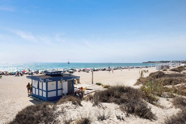Vlak bij het strand