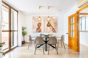 Dining - Holiday Apartment "Terraza Larios" with Wi-Fi, Terrace & Balcony (Malaga)