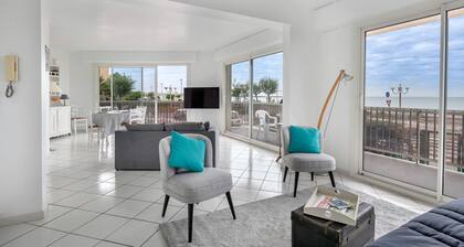 Front de mer, bel appartement pour 4 avec terrasse
