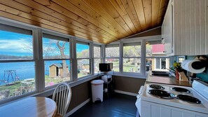 Fridge, microwave, oven, stovetop - Private Lake Cabin Near Twin Cities  w/ Dock & Kayaks
Vintage Retreat - Cabin 5 (South Haven)