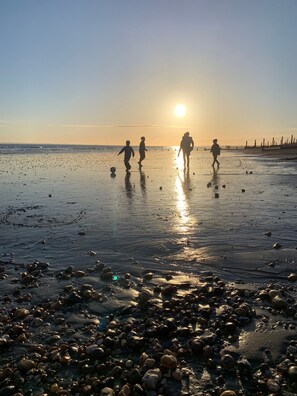 On the beach