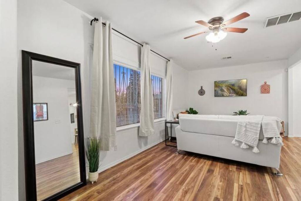 Blick von der Unterkunft