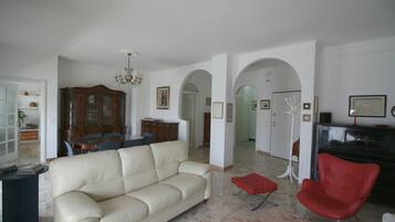 Smart TV, books, stereo