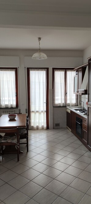 Fridge, oven, stovetop, dishwasher