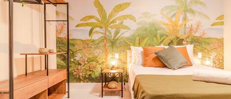1 bedroom, iron/ironing board, internet, bed sheets