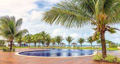 GB24 Apt 2 Bedrooms Pé na Areia - Paraíso dos Corais