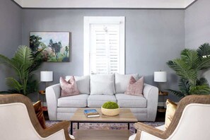 Télévision, cheminée, espaces bureaux