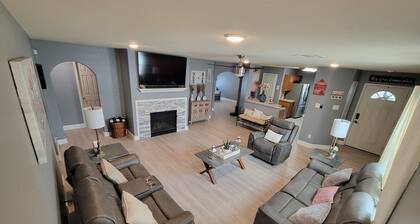 Modern unique 3 bedroom home with indoor fireplace, updated to today standards.