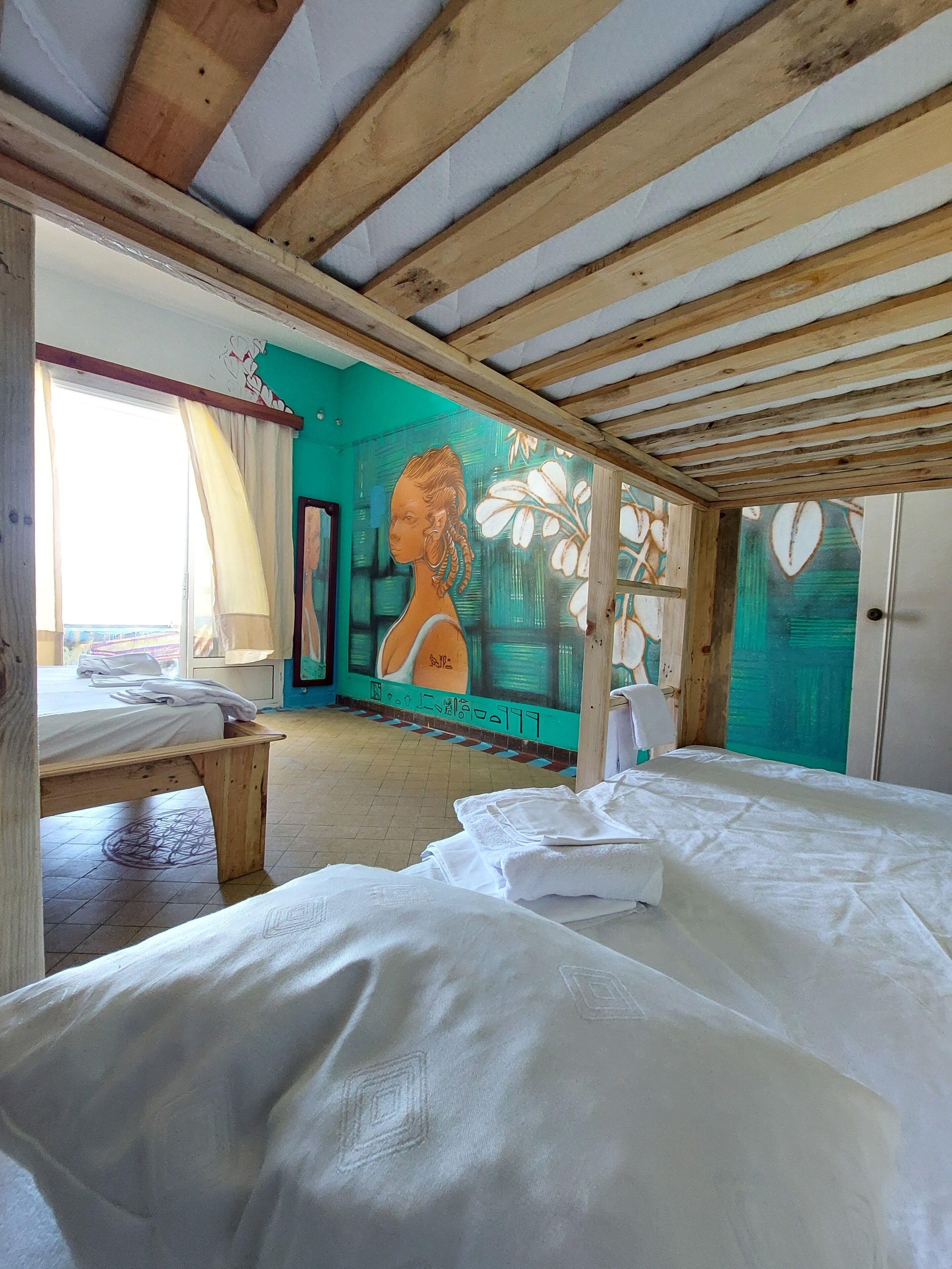 Hypo-allergenic bedding, soundproofing, iron/ironing board, bed sheets