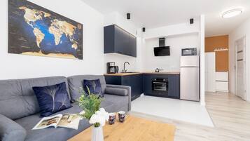 อพาร์ทเมนท์, 1 ห้องนอน, ระเบียง | ผ้าปูที่นอน