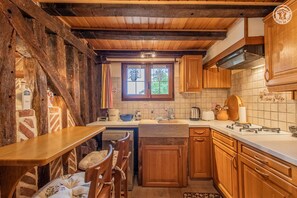 Microwave, oven, dishwasher, high chair