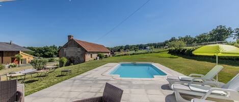 A heated pool