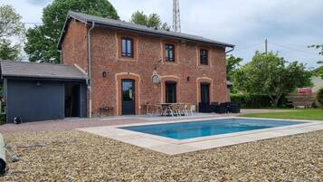 Una piscina riscaldata