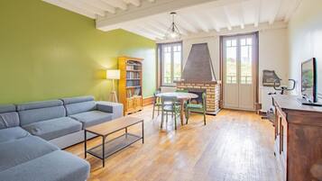 Télévision, cheminée