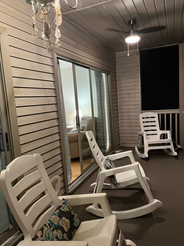 Terrace/patio - True Blue Comfy Condo! (Pawleys Island)