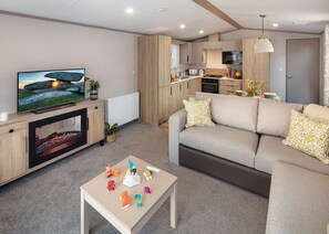 Living area - A recent addition to the Searles Leisure Resort holiday hire fleet. (Hunstanton)