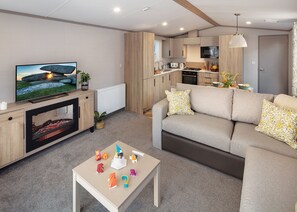 TV - A recent addition to the Searles Leisure Resort holiday hire fleet. (Hunstanton)