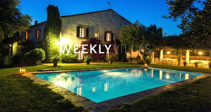 15 min autolla / Sitges. Villa Mas Peirot Aito Ilmastointi Puutarha 60 hehtaari