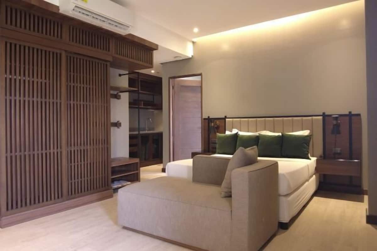 1 habitación y ropa de cama hipoalergénica