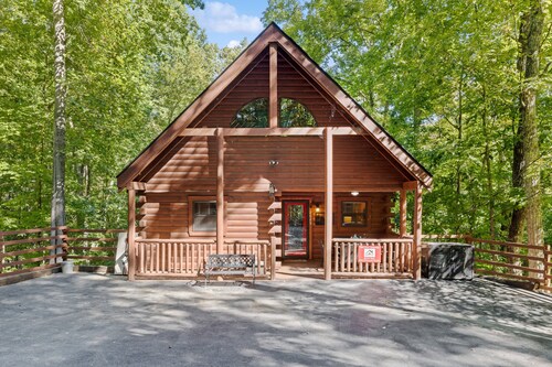 Fly into Bird's Nest, A Secluded Dog-Friendly 2 Bedroom Cabin w/ Game Room, Hot Tub, and Fire Pit!