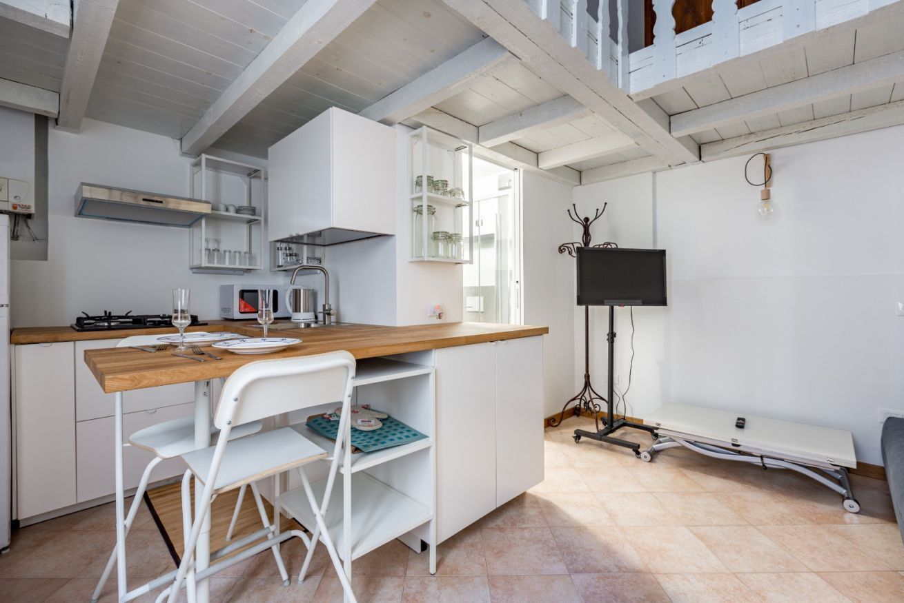 Fridge, microwave, stovetop, toaster