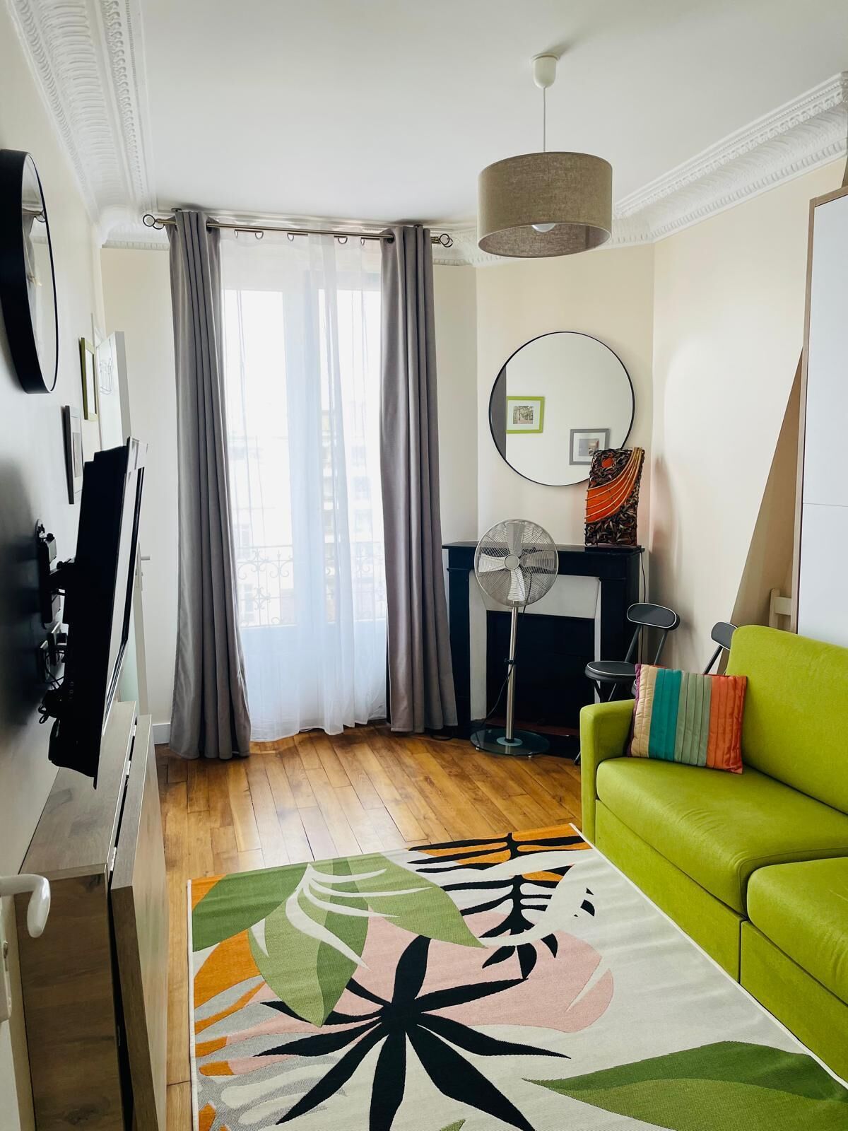 TV connectée, cheminée