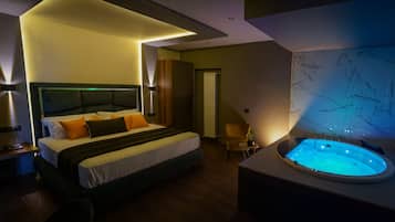 Exclusive-Suite | Daunenbettdecken, Pillowtop-Betten, Minibar, Zimmersafe