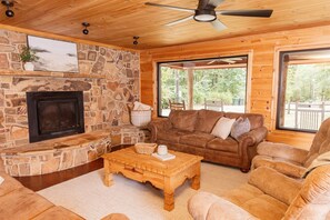 Smart TV, caminetto, videogiochi, lettore DVD