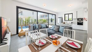 Living area - By The Beach - Sunstone Seaview Villa (Paralimni)