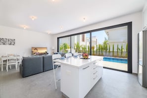 Luxury Villa | Living room - By The Beach - Sunstone Seaview Villa (Paralimni)
