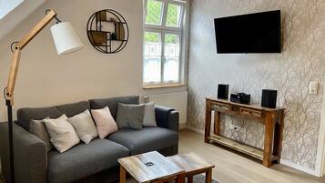 Smart-TV, Bücher, Musikbibliothek