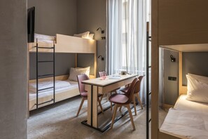 Exclusive Quadruple Room | Premium bedding, down comforters, in-room safe, individually decorated - Cohort Koukaki (Athens)