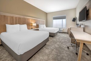 Room, 2 Queen Beds, Accessible, Non Smoking (Roll-in Shower) | Desk, laptop workspace, blackout drapes, iron/ironing board - Radisson Hotel Pendleton Airport (Pendleton)