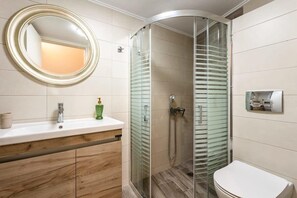 Shower, hair dryer