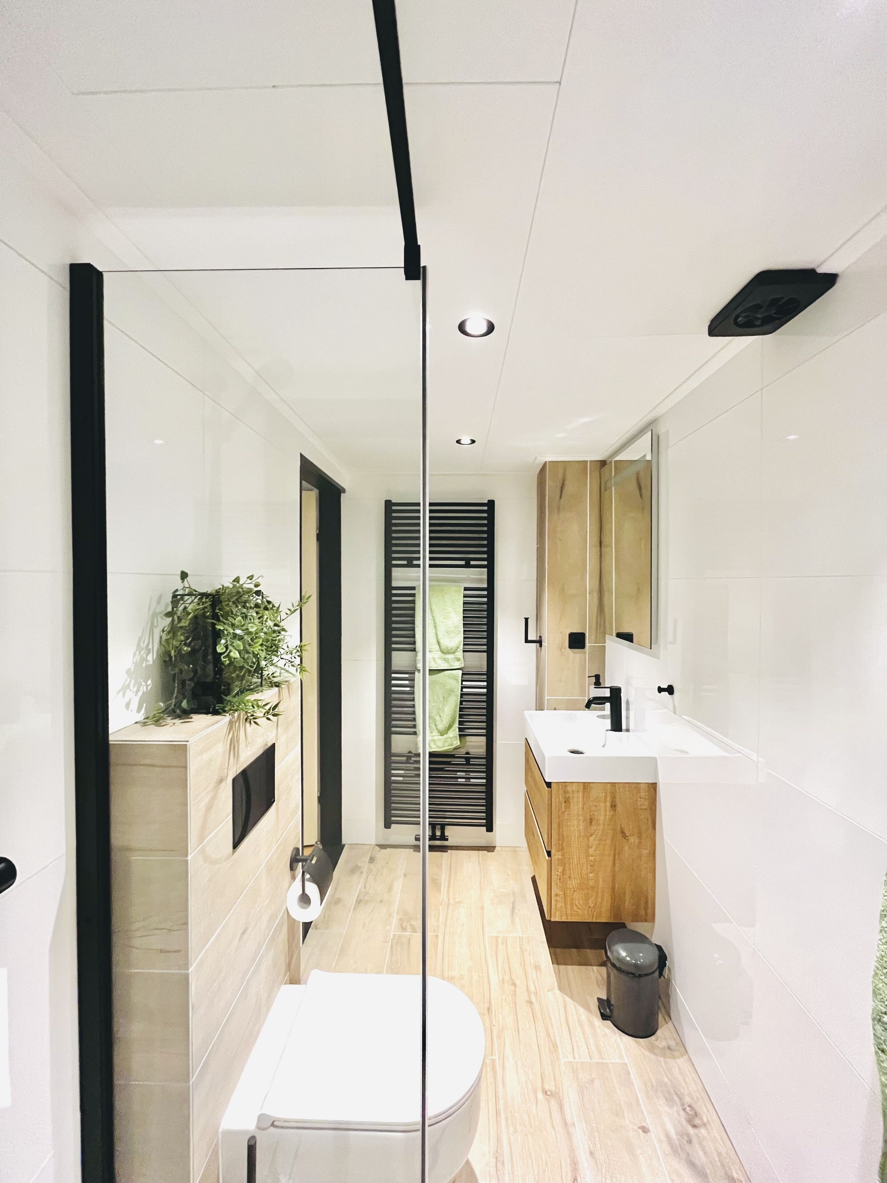 Een douche, een haardroger