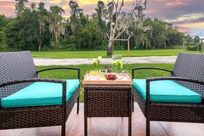 House, Multiple Beds, Patio, Garden View | Balcony view