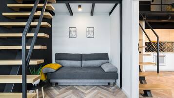 Apartment, 2 Bedrooms, Kitchen | Living room