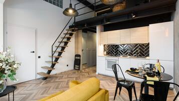 Apartment, 2 Bedrooms, Kitchen | Living room