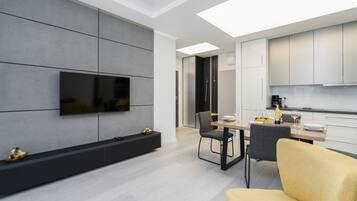 Lägenhet - 1 sovrum - balkong | Vardagsrum